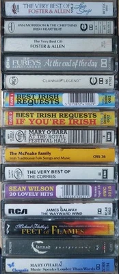 15 x IRISH, CELTIC, FOLK Cassette Tape Albums ☆ Job Lot Bundle - All Pictured!☆ - Image 1 of 4