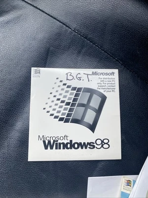 Vintage Microsoft Windows 98 OEM CD with Sleeve 1998 P/N X03-36068 For New PC - Image 1 of 2