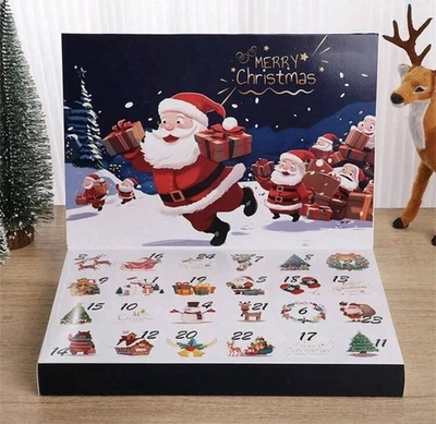 Calendario Dell'avvento Natale 24 Caselle GIOIELLI ACCIAIO INOSSIDABILE... - Immagine 1 di 4
