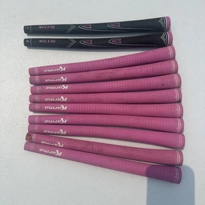 11 Golf Grips Undersize 9 Karma Velour Tour Velvet Lady Pink 2 Rexton Pink/Black - Picture 1 of 3