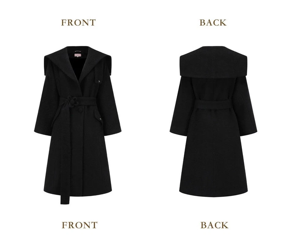 Lacemade Black Bohemian Journey Coat Size MD - Image 1 of 1