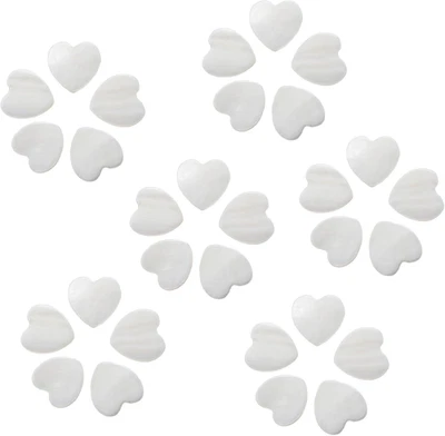 30 Pcs Shell Beads for Jewelry Making Natural Mother of Pearl Heart Loose Beads  - Image 1 of 4