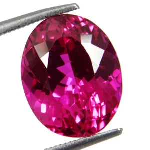 Certified 13.20 Ct Best Color! Natural Pink Spinel Myanmar Full Fire&Lupe CLEAN - Picture 1 of 7