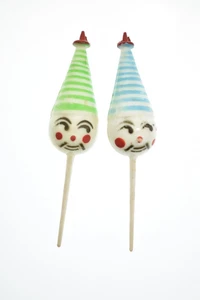 Vintage Hong Kong Clown Cupcake Kuchen Topper - Bild 1 von 2