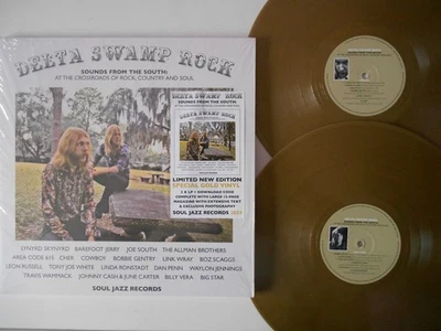 DELTA SWAMP ROCK Limited Edition Gold Vinyl Double LP (2023) Allmans/Skynyrd - Image 1 of 3