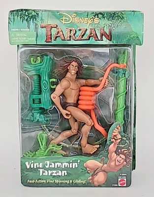 Figura Disney's Vine Jammin' Tarzán Mattel 1999 nueva en caja Foto 1 de 4