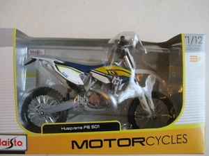 MINIATURE MOTORCYCLE HUSQVARNA FE 501 ENDURO 1/12 MAISTO - Picture 1 of 4