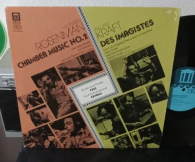 LEONARD ROSENMAN / WILLIAM KRAFT Chamber Music / Des Imagistes QUAD SQ LP DELOS - Image 1 of 2