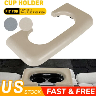 Almohadilla portavasos beige para consola central Ford F250 F350 F450 Super Duty 1999~2010 Foto 1 de 4