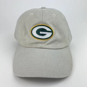 NFL Green Bay Packers Logo Hat Adjustable Strapback Dad Cap Tan Khaki Simple - Picture 1 of 10