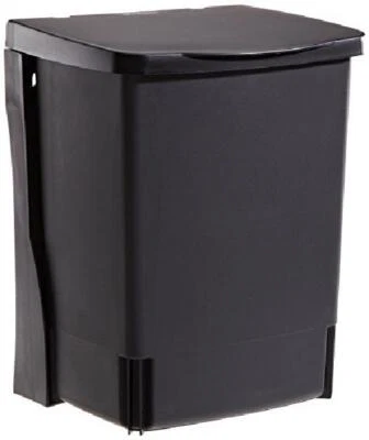 Brabantia Binny Pattumiera da Incasso, 10 l, Nero - Immagine 1 di 3