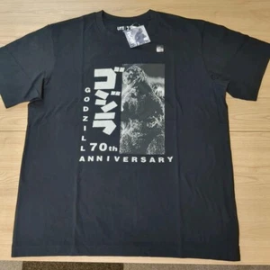 XL(JPN) size UNIQLO Godzilla UT 70th Anniversary T-shirt Black from Japan - Picture 1 of 3