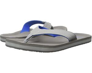 Men Sanuk Burm Flip Flops Sandal SMS11116 Grey Light Grey 100% Authentic New