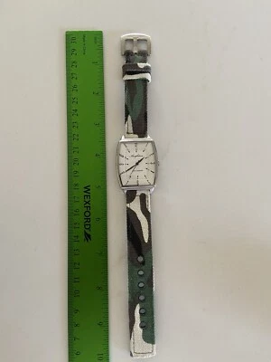 ARCA FUTURA wristwatch Great Condition New Camouflage Band New Battery Take Look - Image 1 of 4
