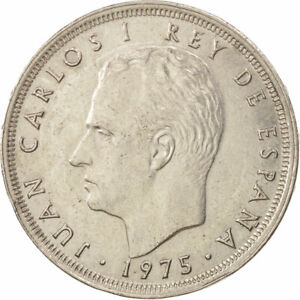 [#502726] Monnaie, Espagne, Juan Carlos I, 25 Pesetas, 1975, SUP+, Copper-nickel