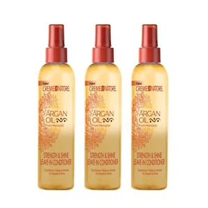 Creme of Nature Argan Oil Strengthen & Shine Leave-In Conditioner 3 Pack - Picture 1 of 1