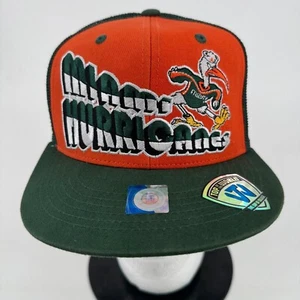 Vintage Top of the World Miami Hurricanes UNISEX Mesh Trucker Snapback Hat Cap - Picture 1 of 24