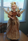 Vintage Winward Christmas Porcelain Angel Fairy 30” Decorative Doll - RARE