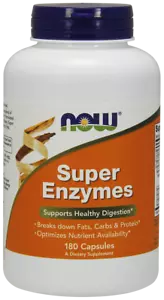 Super Enzymes 180 cápsulas por NOW Foods - Imagen 1 de 1