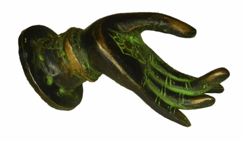 Lady Hand Shape Vintage Antique Finish Handmade Brass Door Drawer Handle Knob Cover