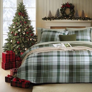 MAIREVE Queen Comforter Set, Plaid Design Comforter Set 7 Pieces, All Season ... - Picture 1 of 9
