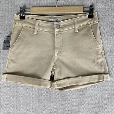 Mavi 牛仔裤新款女式 27 米色短裤卷边下摆裤式全新带标签 — 第 1/4 张图片