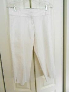 ARDEN B.--WHITE EMBROIDERED CLAMS--SIZE 4 (USA) - Picture 1 of 3