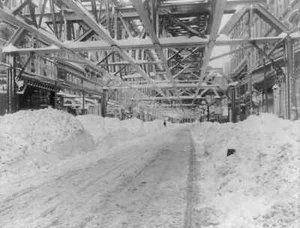 New Photo, New York City, Blizzard of 1888, Fulton Street New Reproduction Photo - Picture 1 of 1