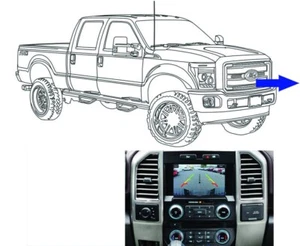 Grille Mount Front Camera Kit for 8" Display, Fits 2013-16 Super Duty - Picture 1 of 8