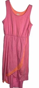 Circo Dress L/G 10/12 Pink/orange Slevless Whit A Small Hole In The Back - Picture 1 of 8