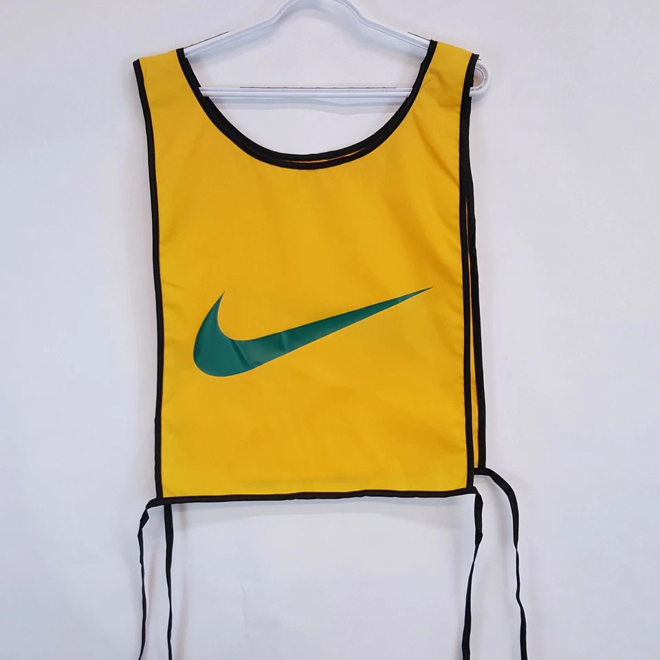 Camiseta sin mangas Nike oficial Race babero números señal de seguridad singlete talla única amarilla pre Foto 1 de 4