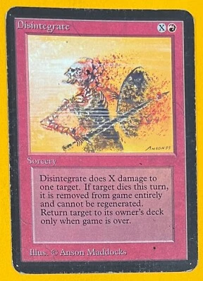 MTG DISINTEGRATE Alpha (OldManMTG 008-250) - Image 1 of 3
