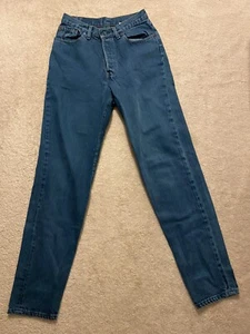 Pantalones de mezclilla ajustados para mujer Levi's de corte regular usados, verdes, talla 9 M hechos en EE. UU. - Imagen 1 de 12