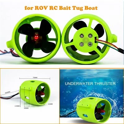 DC 12-24V Underwater Thruster Motor 4 Blades Propeller for ROV RC Bait Tug Boat - Image 1 of 4