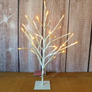 White LED Tree, 33 Battery Operated Fairy Lights for Home, Wedding, Christmas - Picture 1 of 4