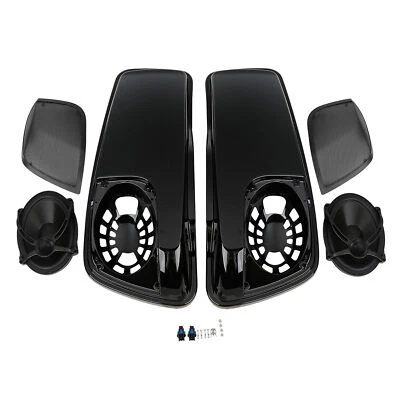 Saddlebag Lids W/ 5"X7" Speakers Fit For Harley Touring Road King Glide 2014-Up — 第 1/4 张图片