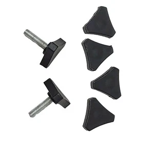 AB Rocket Replacement Parts 4 Black Spring Fastener Nuts & 2 Head Rest Bolts - Picture 1 of 5