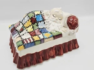 Vintage 1953 Santa Claus MCM Doe Eyes Hand Painted The Night Before Christmas - Picture 1 of 16