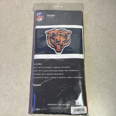Chicago Bears 3x5 Foot Banner Flag NFL Football Brand New SEALED - Image 1 of 2