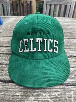 Vintage 90s Starter Corduroy Boston Celtics Embroidered Script Logo Snapback - Image 1 of 4