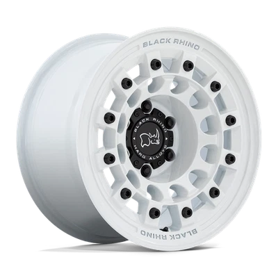 Rueda 17x8 negra Rhino Fuji blanco brillante 5x4,5 (30 mm) Foto 1 de 4