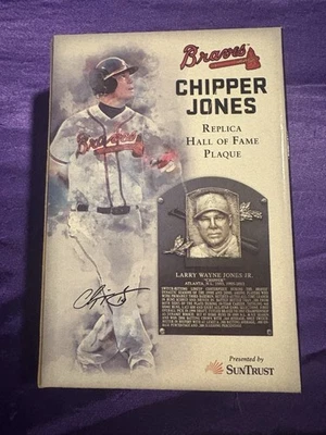 Atlanta Braves Chipper Jones Replica Hall of Fame Plaque SGA Stadium Giveaway - Image 1 of 3
