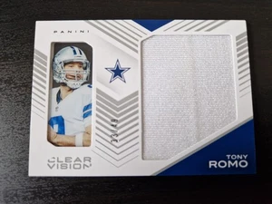 Tony Romo 2015 Panini Clear Vision Football Patch Card /49 NFL Game Worn - Picture 1 of 3