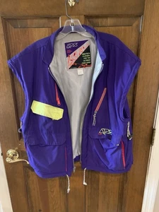 CB Sports APS Vintage Men's Vest Ski Puffy Men’s XL 1990 Vintage Purple Violet - Picture 1 of 4