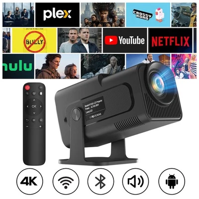 XGODY Video Beamer Native 1080P Projektor 4K FHD Android WiFi6 Keystone Heimkino - Bild 1 von 4