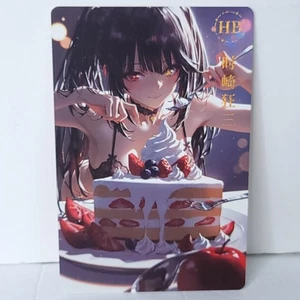 Kurumi Waifu torta fragole carta dessert anime ragazza arte da parete tavola oversize A5 - Foto 1 di 4