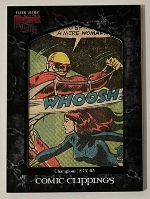 MARVEL COMIC CUT - 2022 MIDNIGHT SONS CC2-27 - 38/40 - BLACK WIDOW - CHAMPIONS 5 - Image 1 of 4