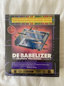 Vintage NIB BRAND NEW SEALED in Box! DeBabelizer Graphics Processing Toolbox Mac - Zdjęcie 1 z 3