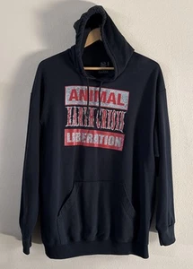 Earth Crisis Animal Liberation Hardcore Sudadera con Capucha Borde Recto Para Hombre XL - Imagen 1 de 7