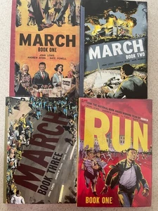 March Book 1, Book 2, Book 3, TP    and    RUN HC by John Lewis - Picture 1 of 18